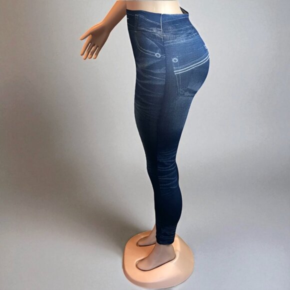 Denim tight slim Women legging Pant - Picture 4 of 5